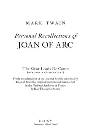 Personal Recollections of Joan of Arc