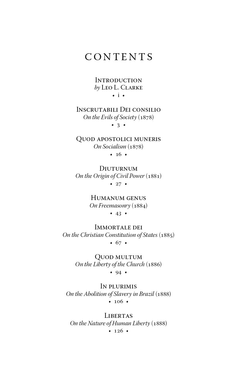 The Great Encyclicals of Pope Leo XIII: Volume One—The Social Letters
