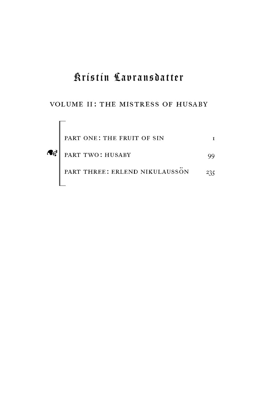 Kristin Lavransdatter: The Mistress of Husaby Wreath (Volume II)