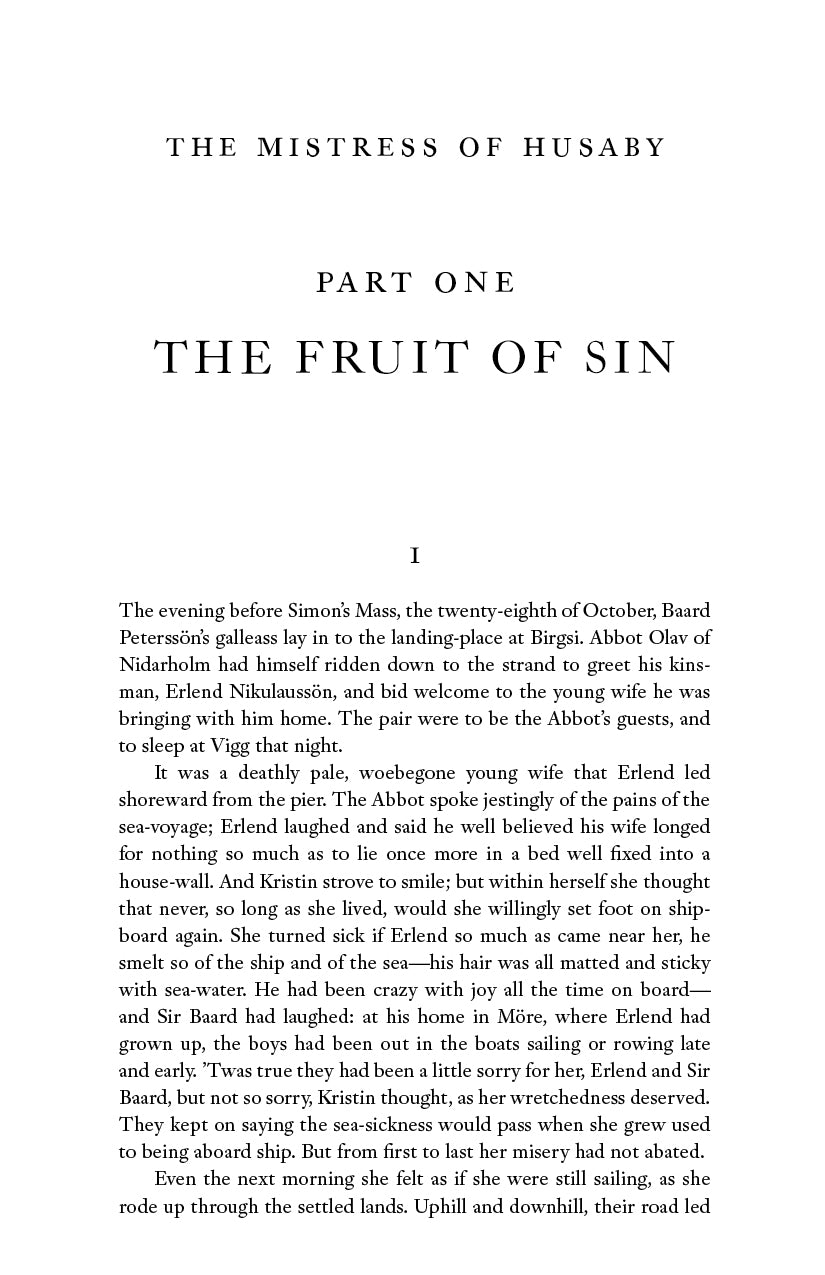 Kristin Lavransdatter: The Mistress of Husaby Wreath (Volume II)