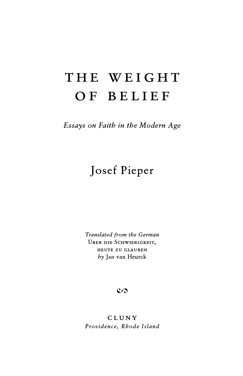 The Weight of Belief