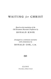 Waiting for Christ