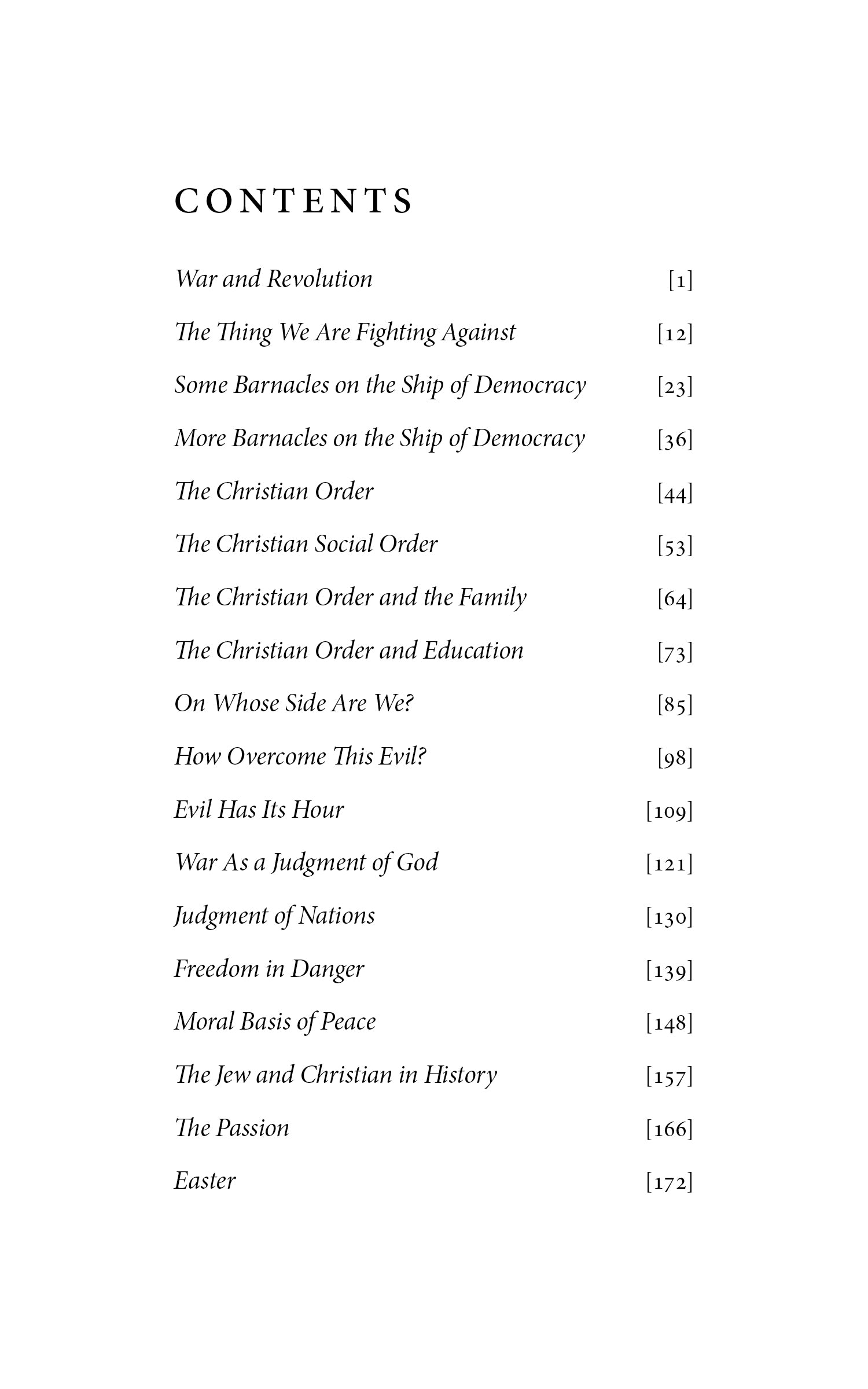 The Crisis in Christendom