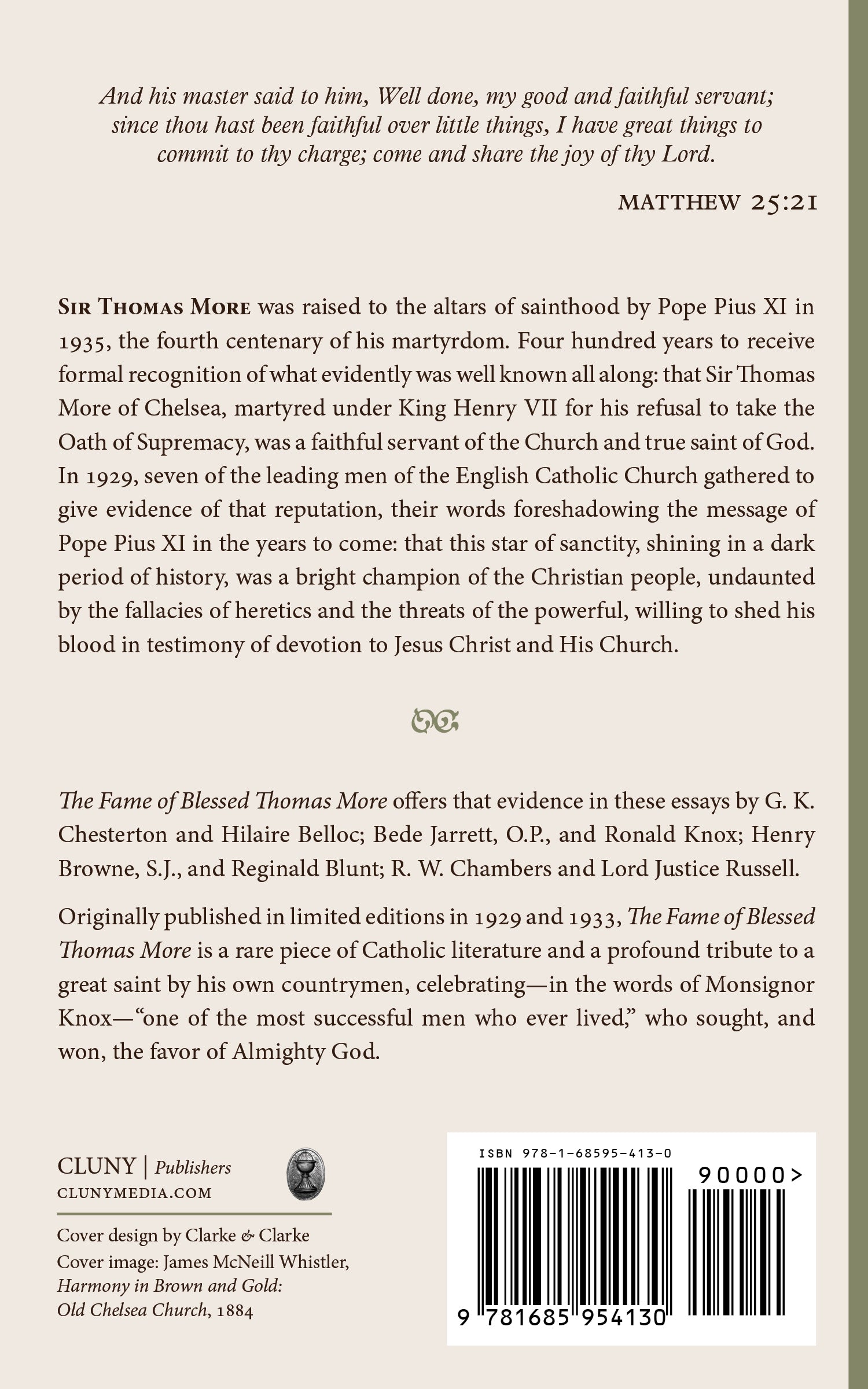 The Fame of Blessed Thomas More