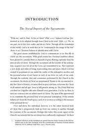 The Sacraments in the Christian Life