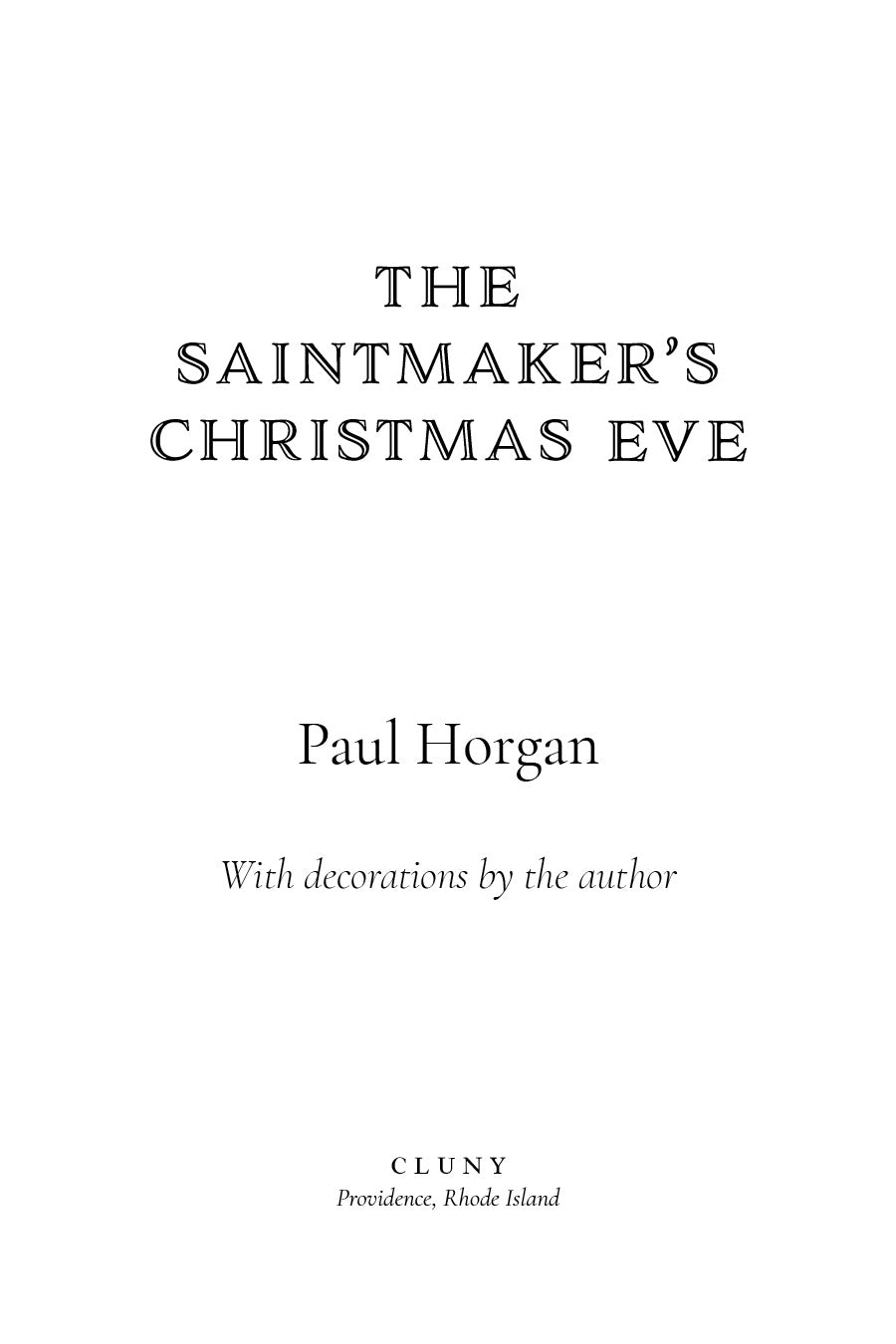 The Saintmaker's Christmas Eve