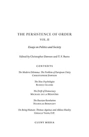 The Persistence of Order, Vol. II - ClunyMedia