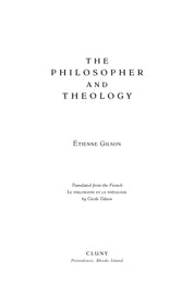 The Philosopher and Theology