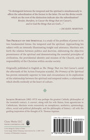 The Primacy of the Spiritual - ClunyMedia