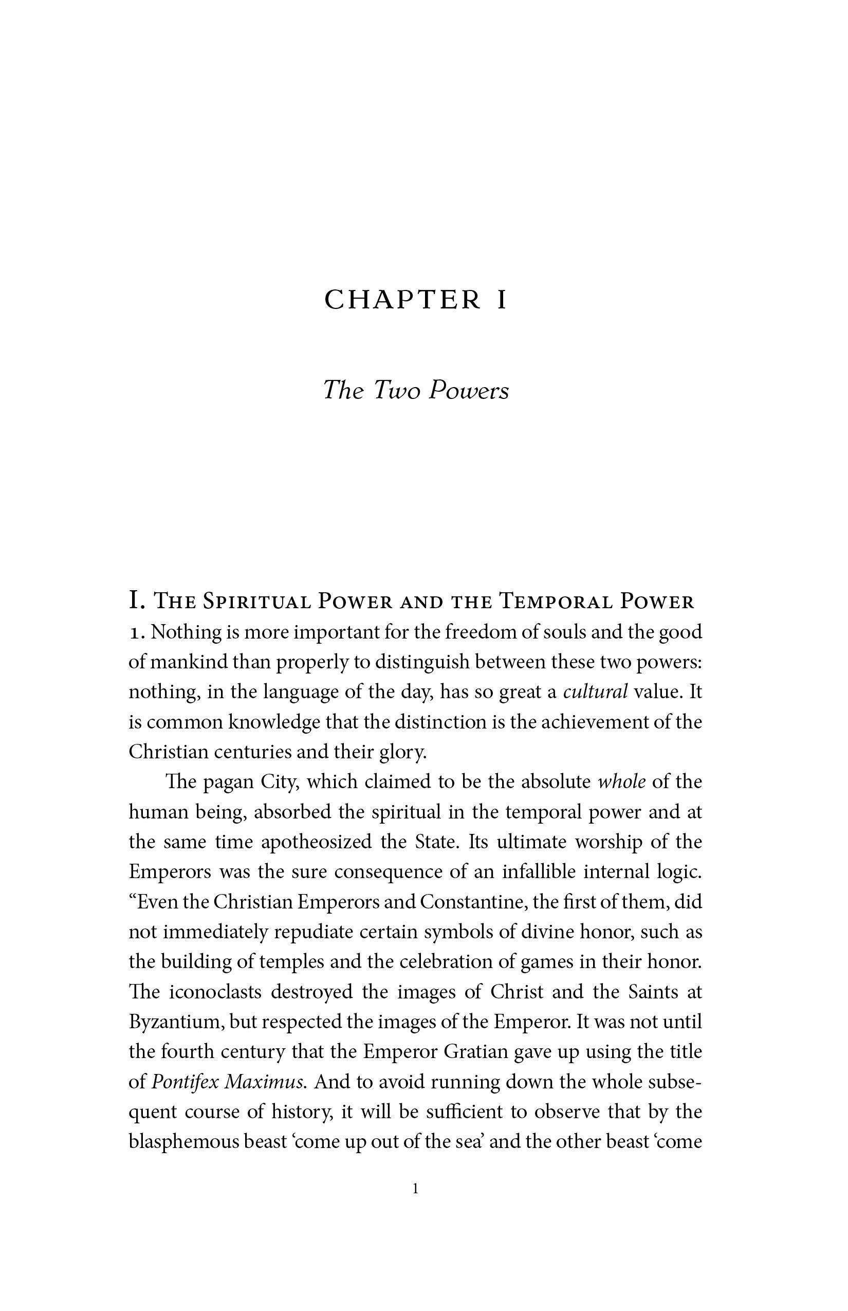 The Primacy of the Spiritual - ClunyMedia