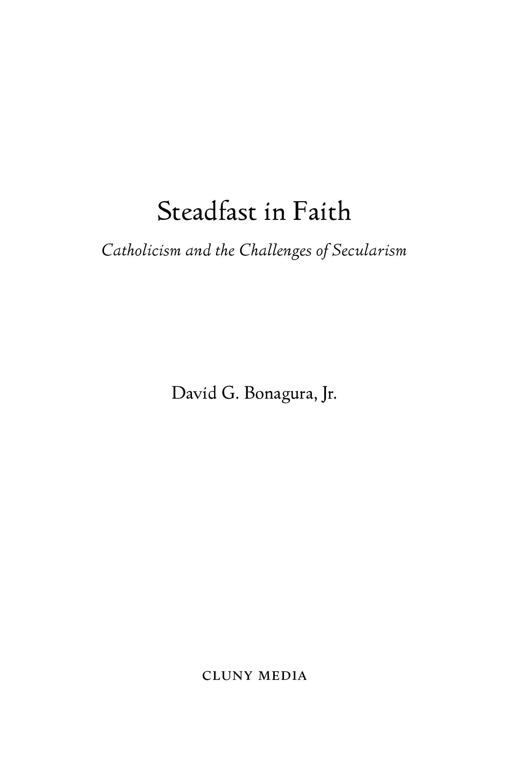 Steadfast in Faith - ClunyMedia