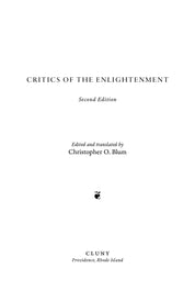 Critics of the Enlightenment - ClunyMedia