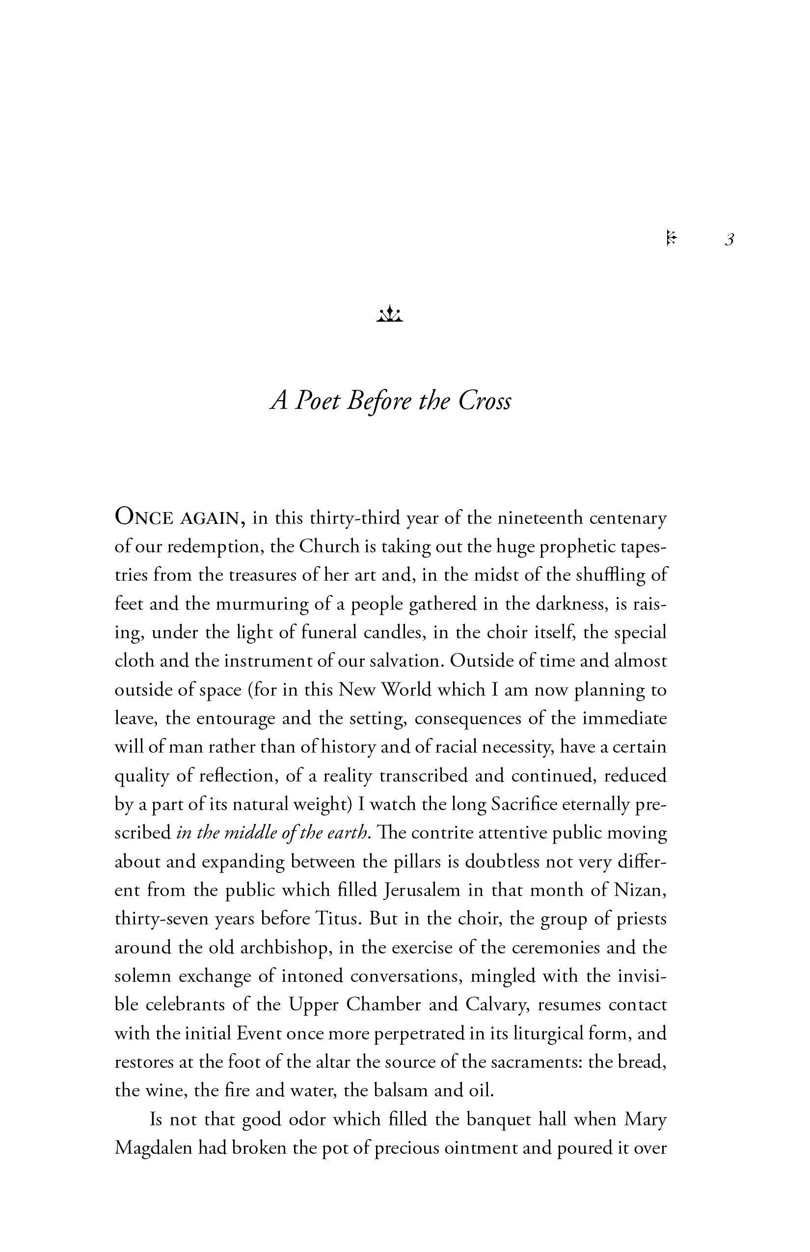 A Poet Before the Cross - ClunyMedia