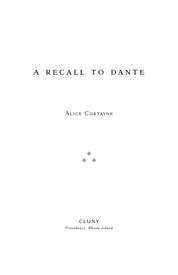 A Recall to Dante - ClunyMedia