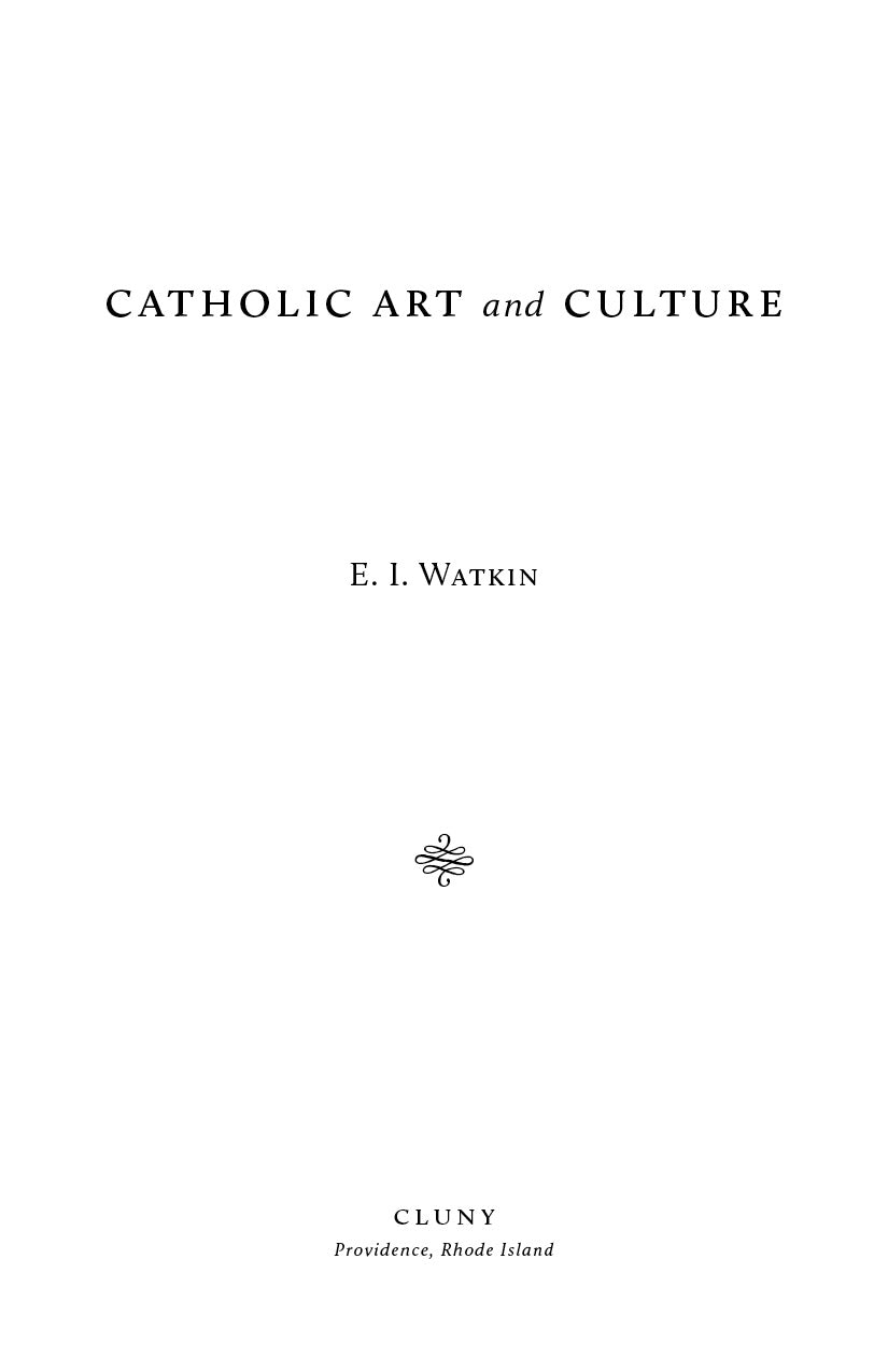 Catholic Art and Culture