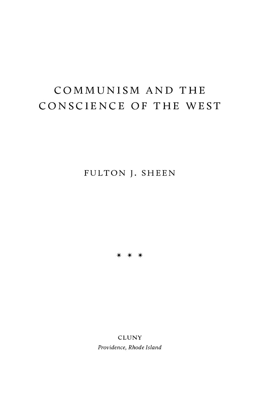 Communism and the Conscience of the West