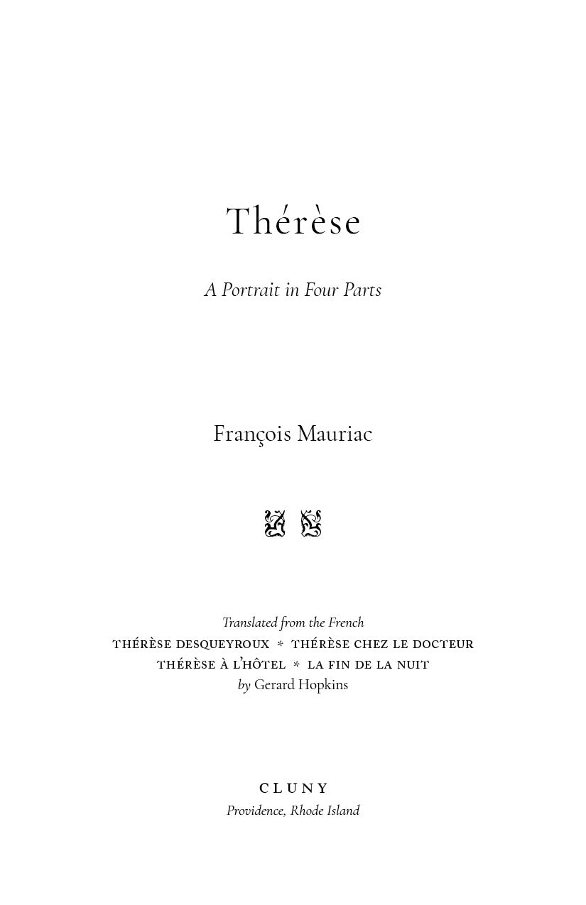 Thérèse: A Portrait in Four Parts