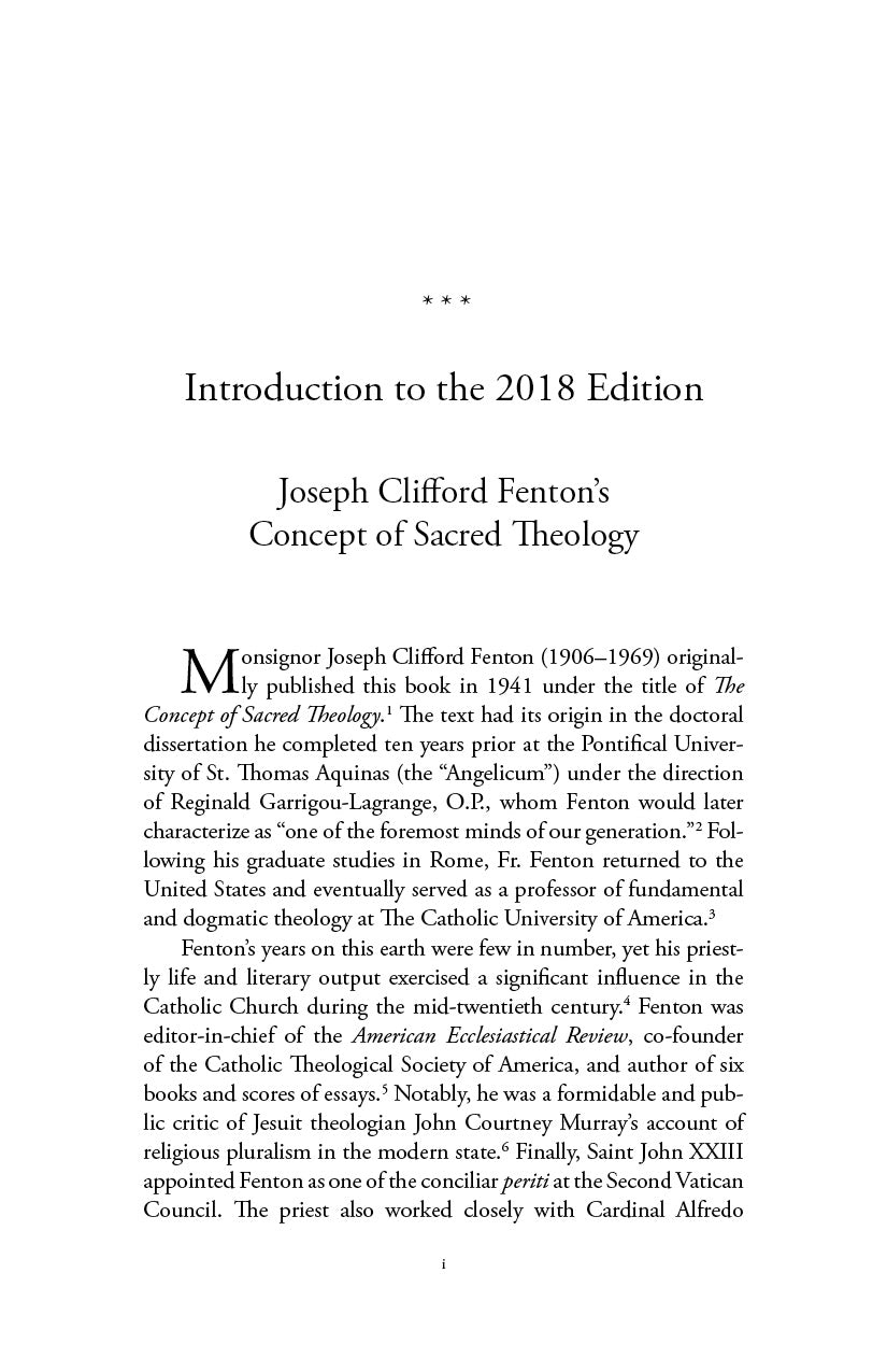 What Is Sacred Theology?