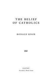 The Belief of Catholics
