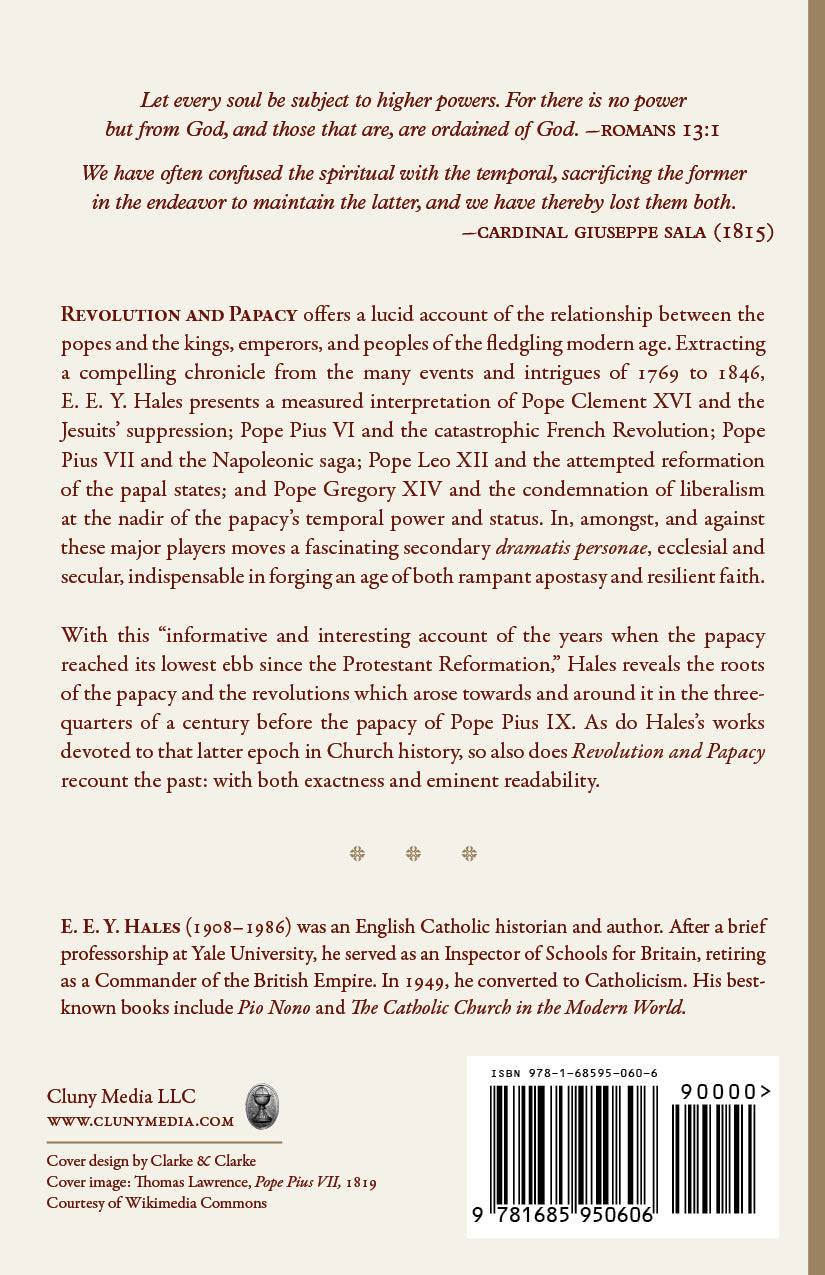 Revolution and Papacy: 1769–1846