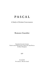 Pascal: A Study in Christian Consciousness