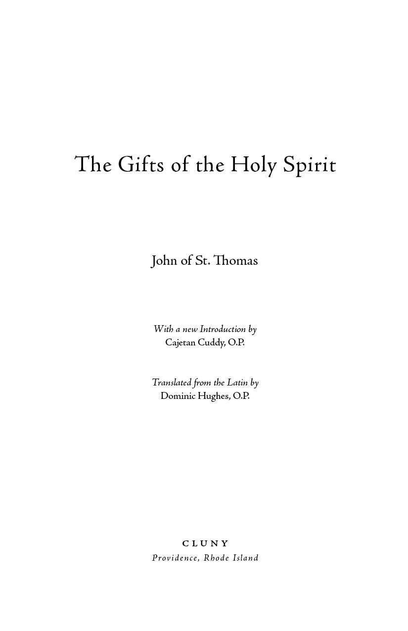 The Gifts of the Holy Spirit