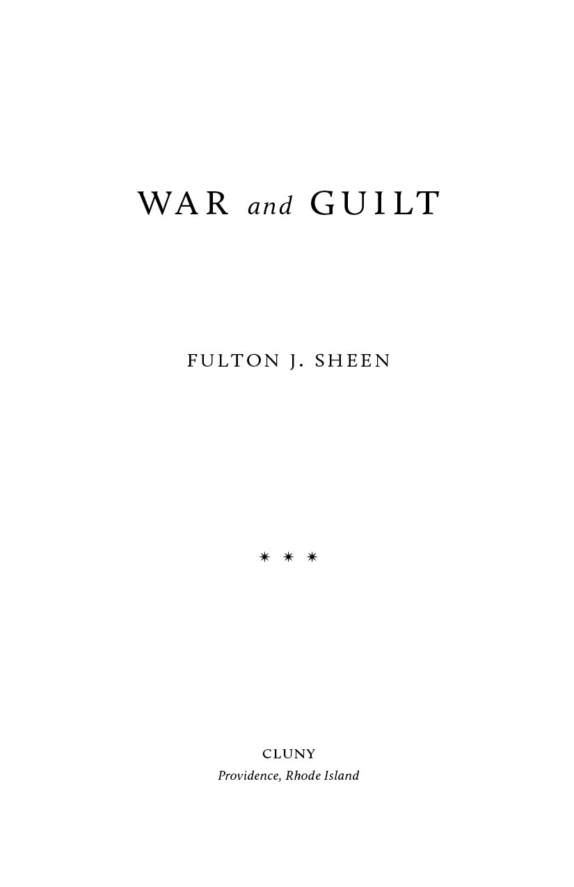 War and Guilt