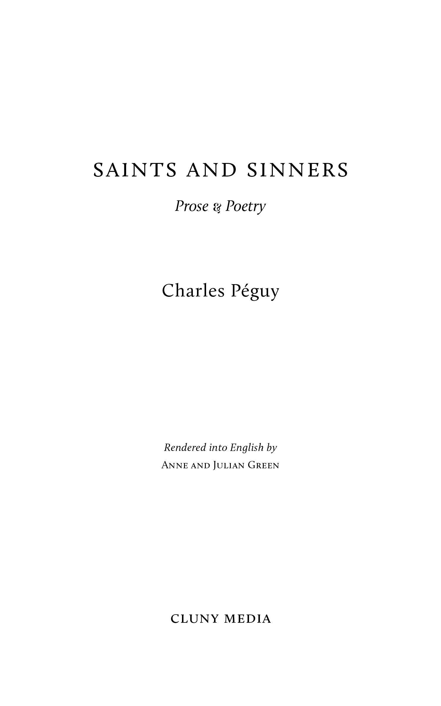 Saints and Sinners - ClunyMedia