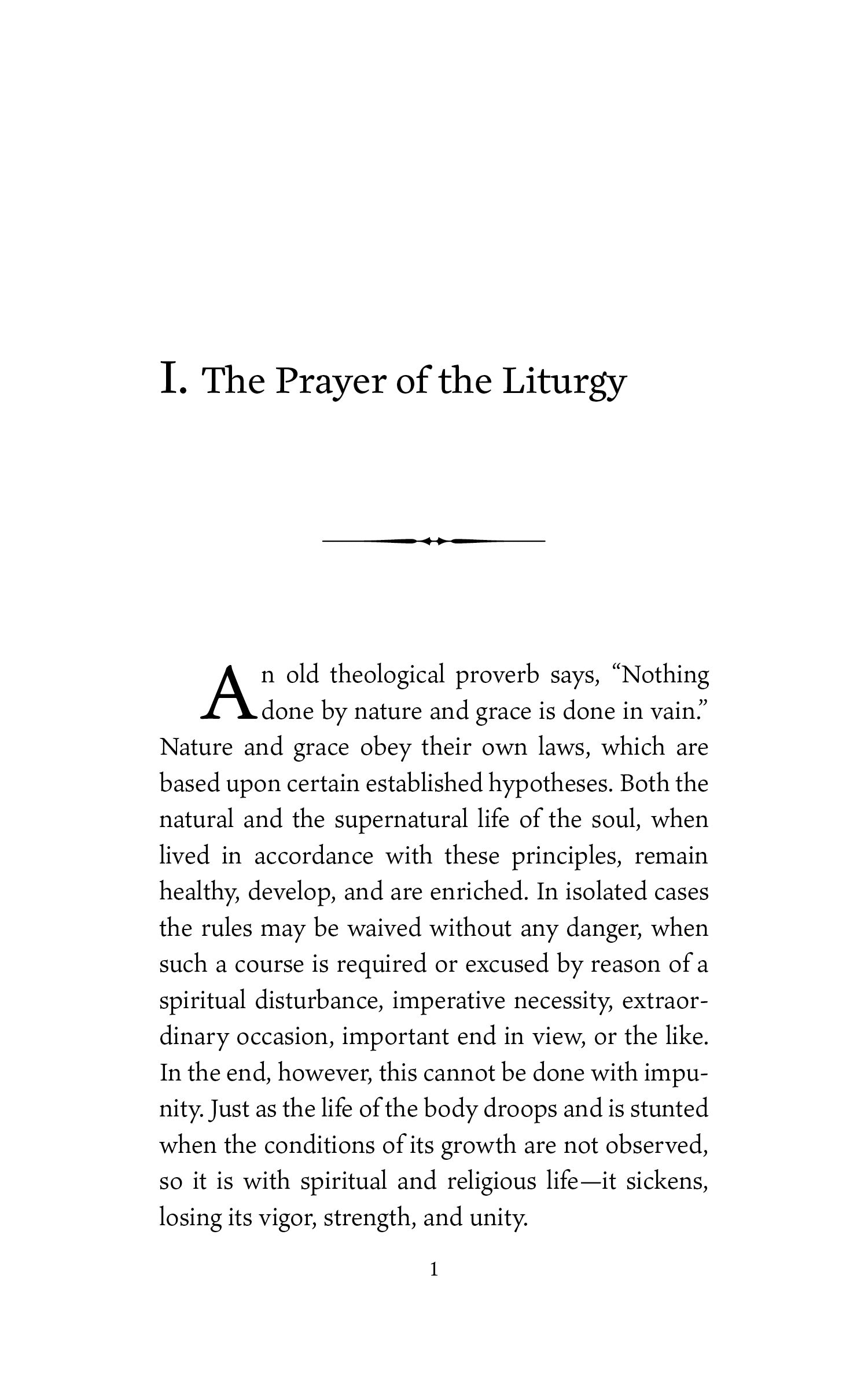 The Spirit of the Liturgy