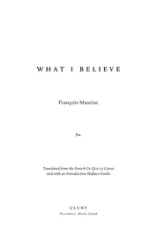 What I Believe