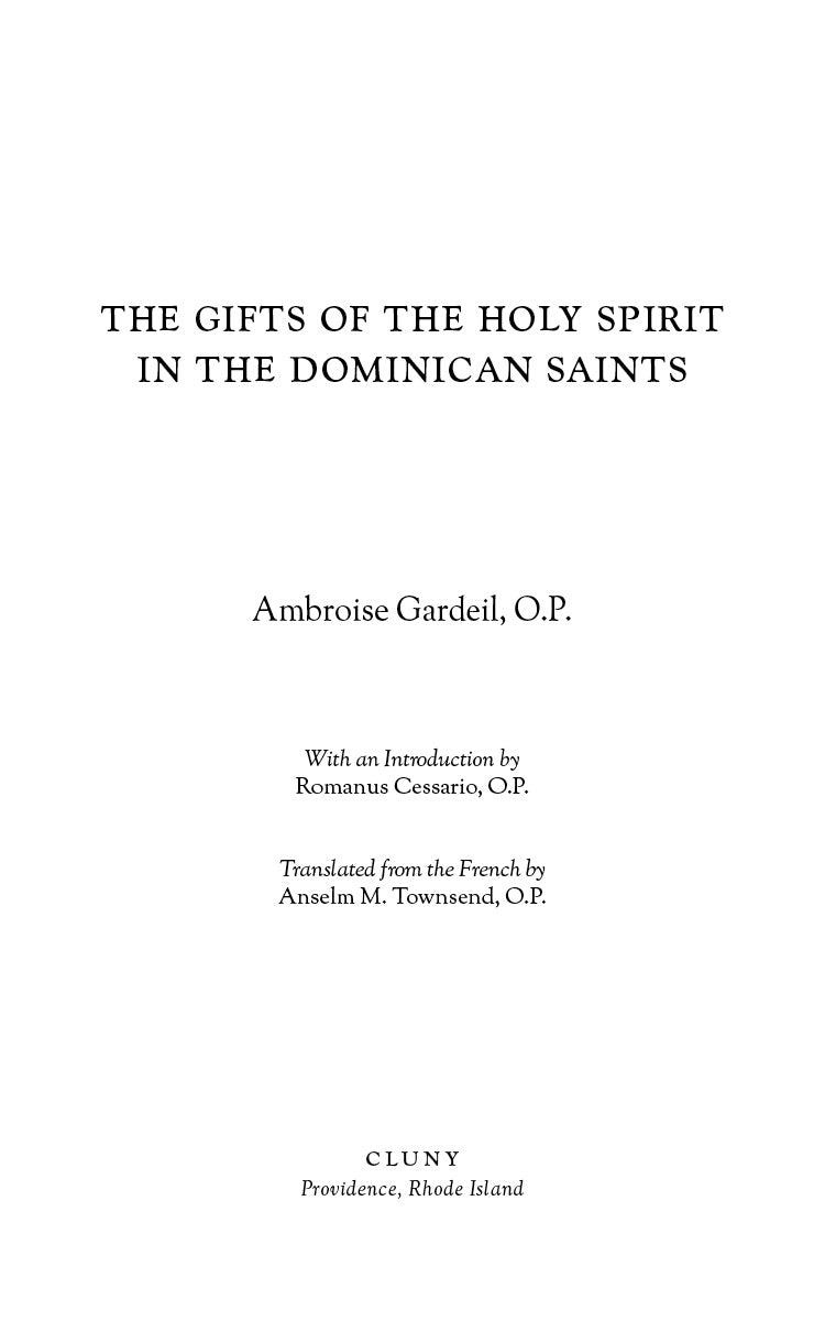 The Gifts of the Holy Spirit in the Dominican Saints