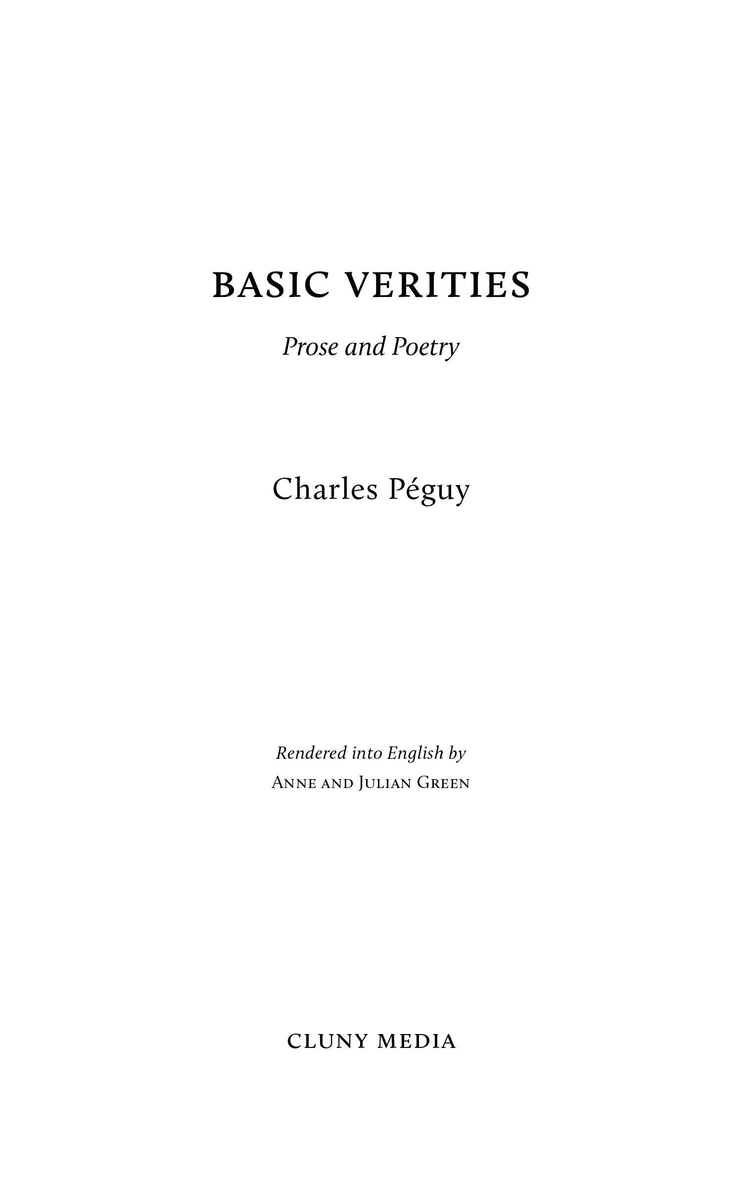 Basic Verities - ClunyMedia