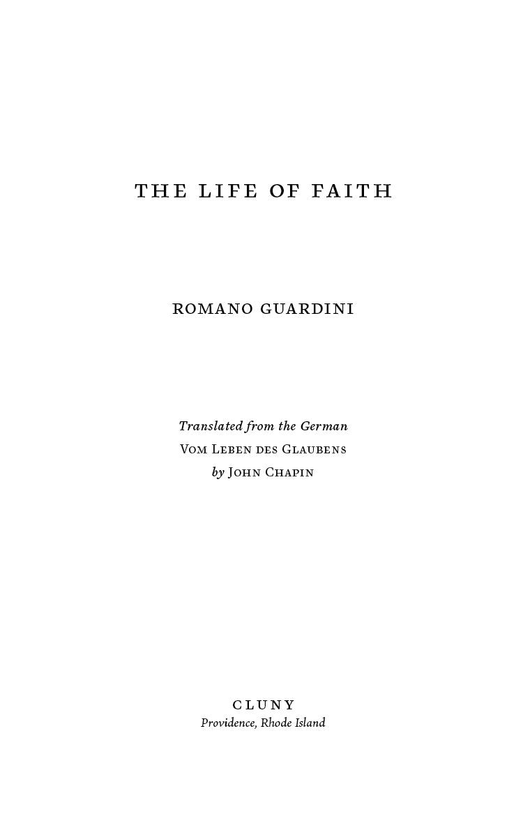 The Life of Faith