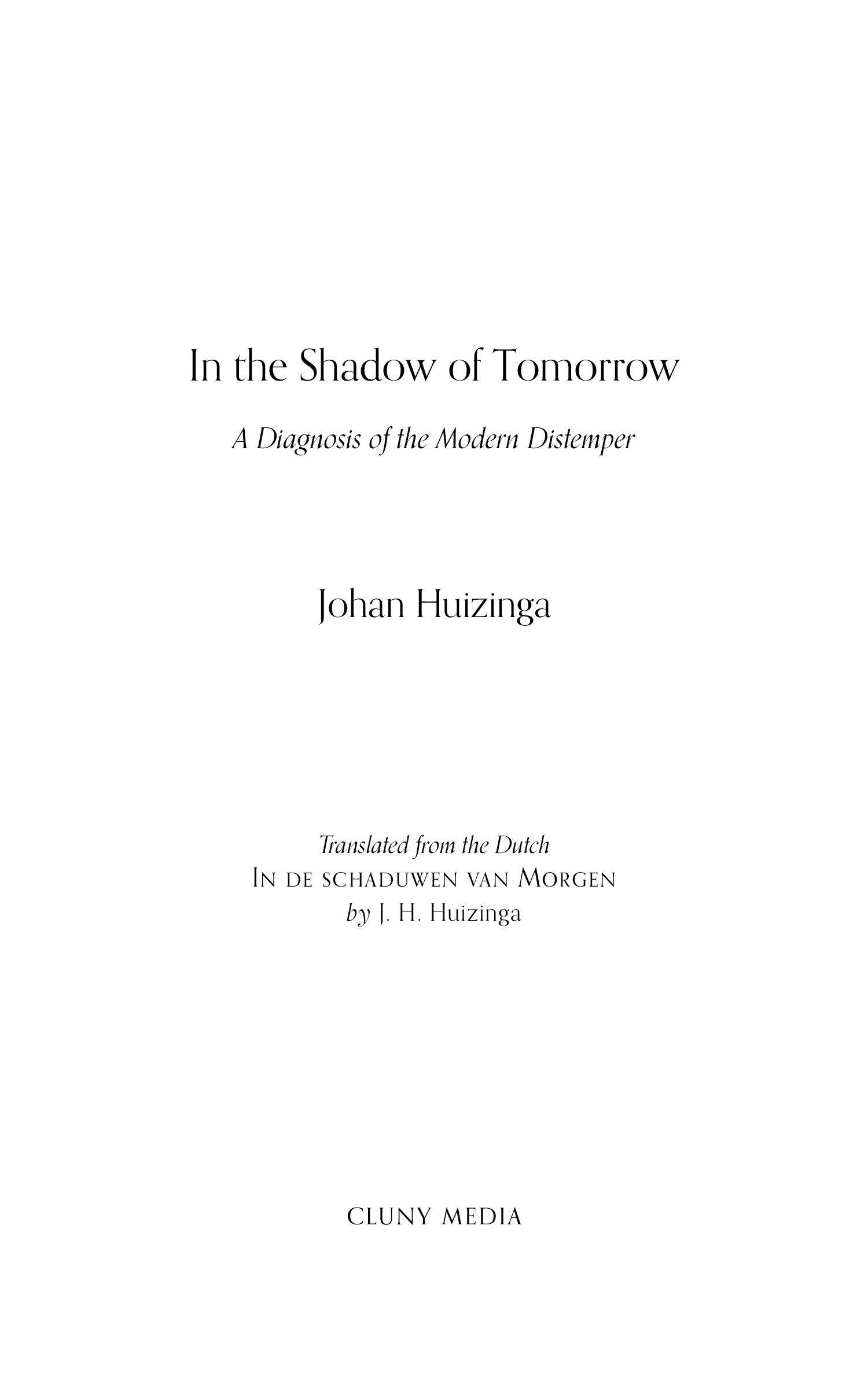 In the Shadow of Tomorrow - ClunyMedia