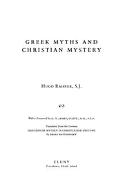 Greek Myths and Christian Mystery