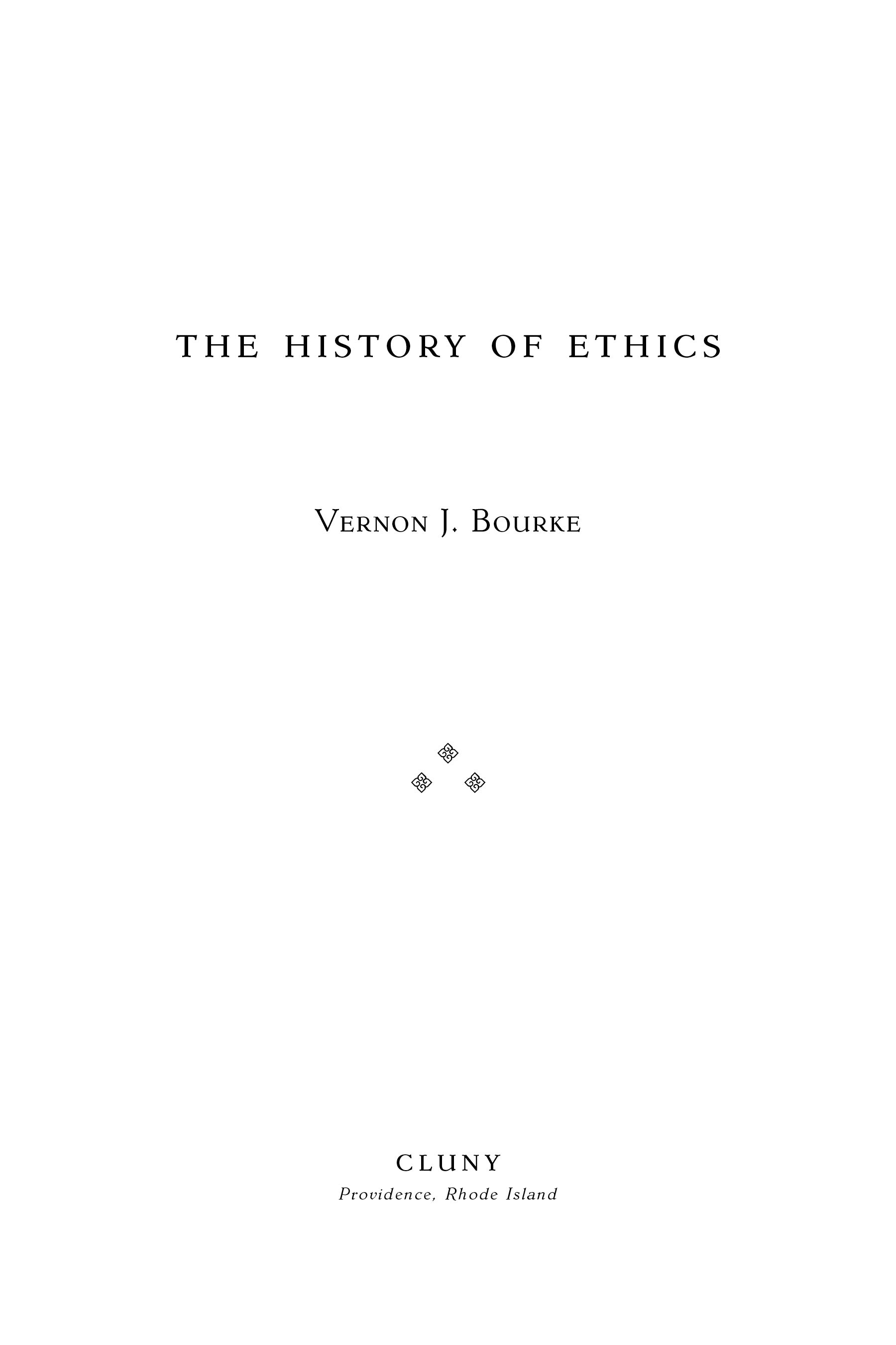 The History of Ethics