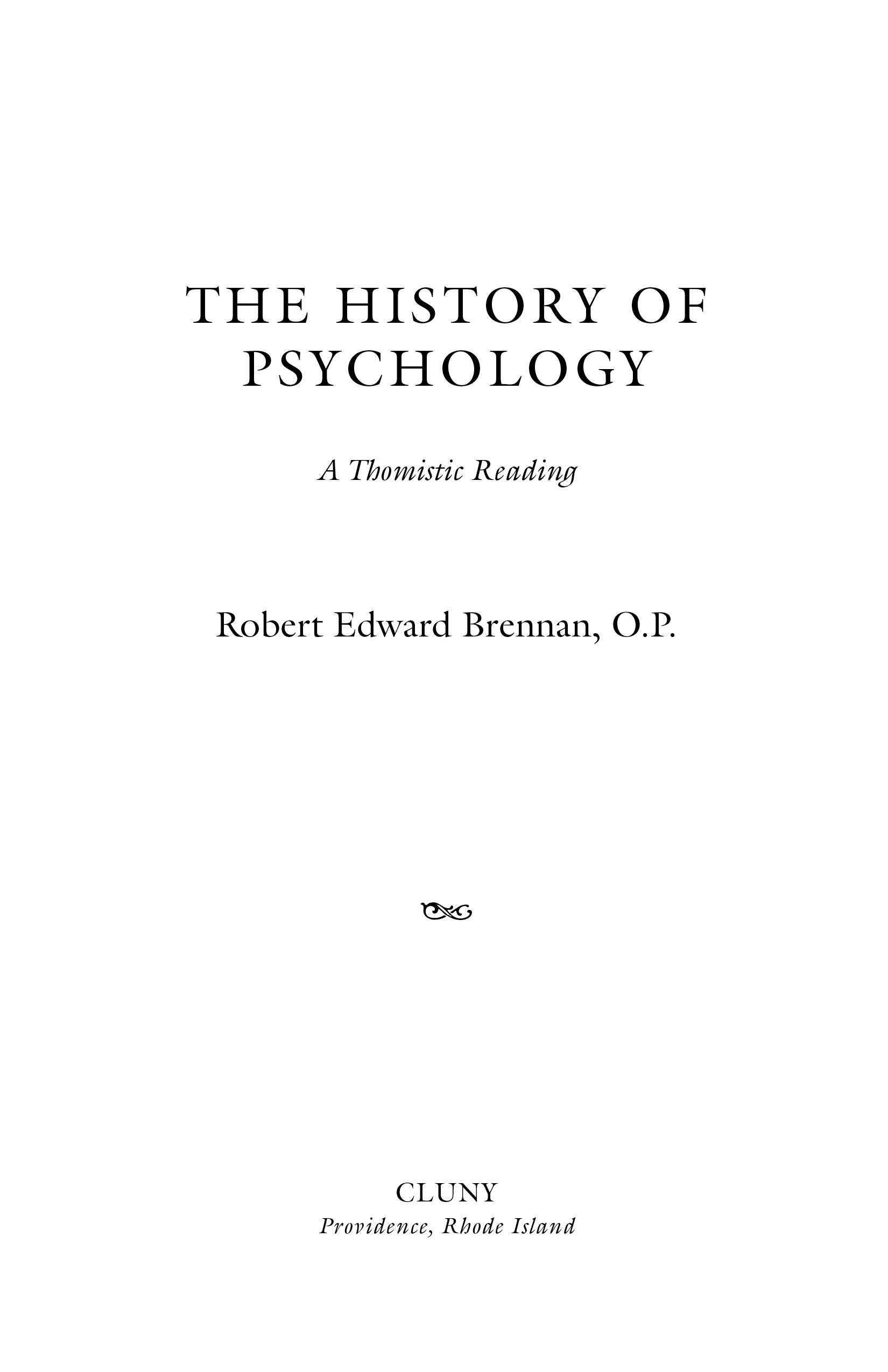 The History of Psychology