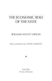 The Economic Role of the State