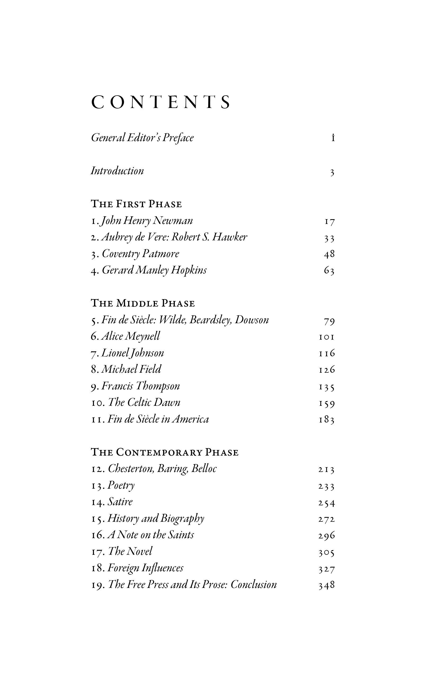 The Catholic Literary Revival