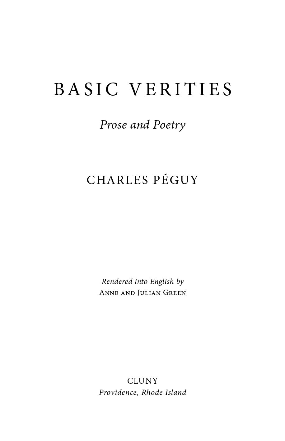 Basic Verities