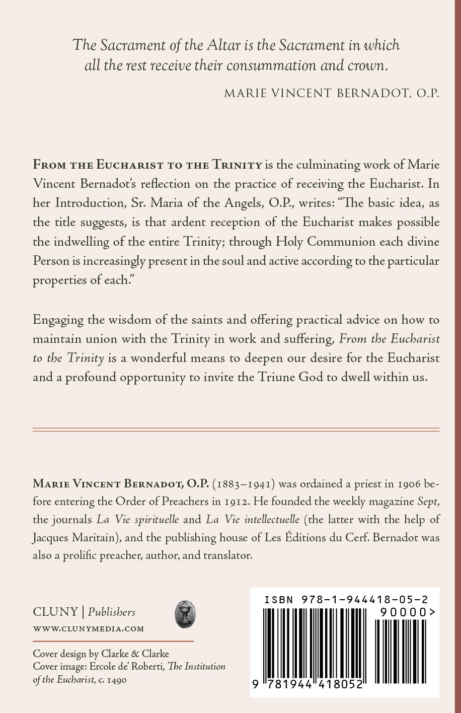 From the Eucharist to the Trinity