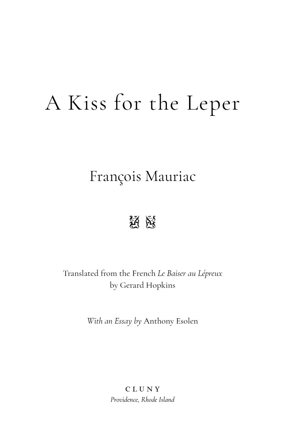 A Kiss for the Leper
