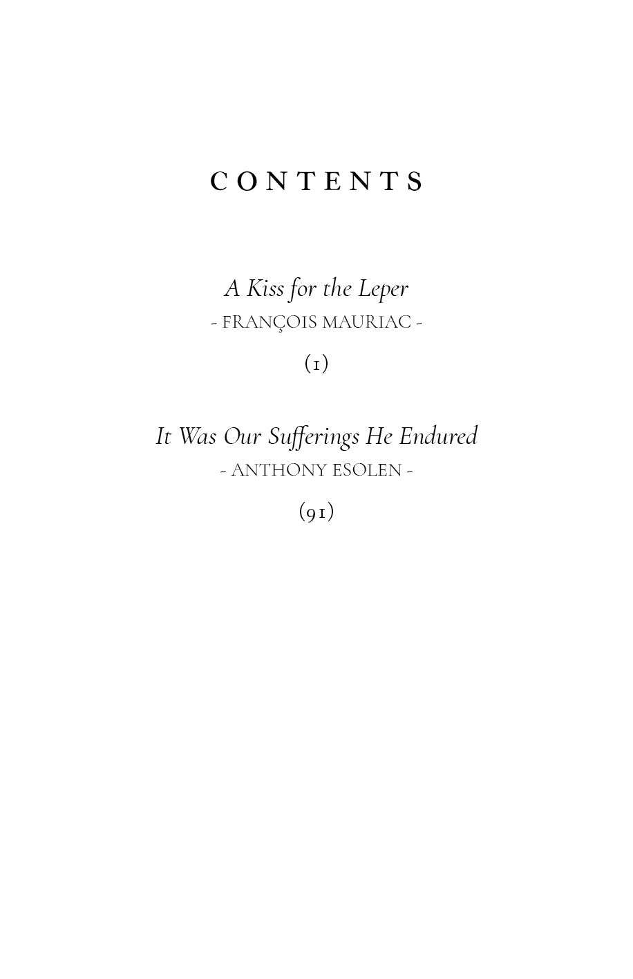 A Kiss for the Leper