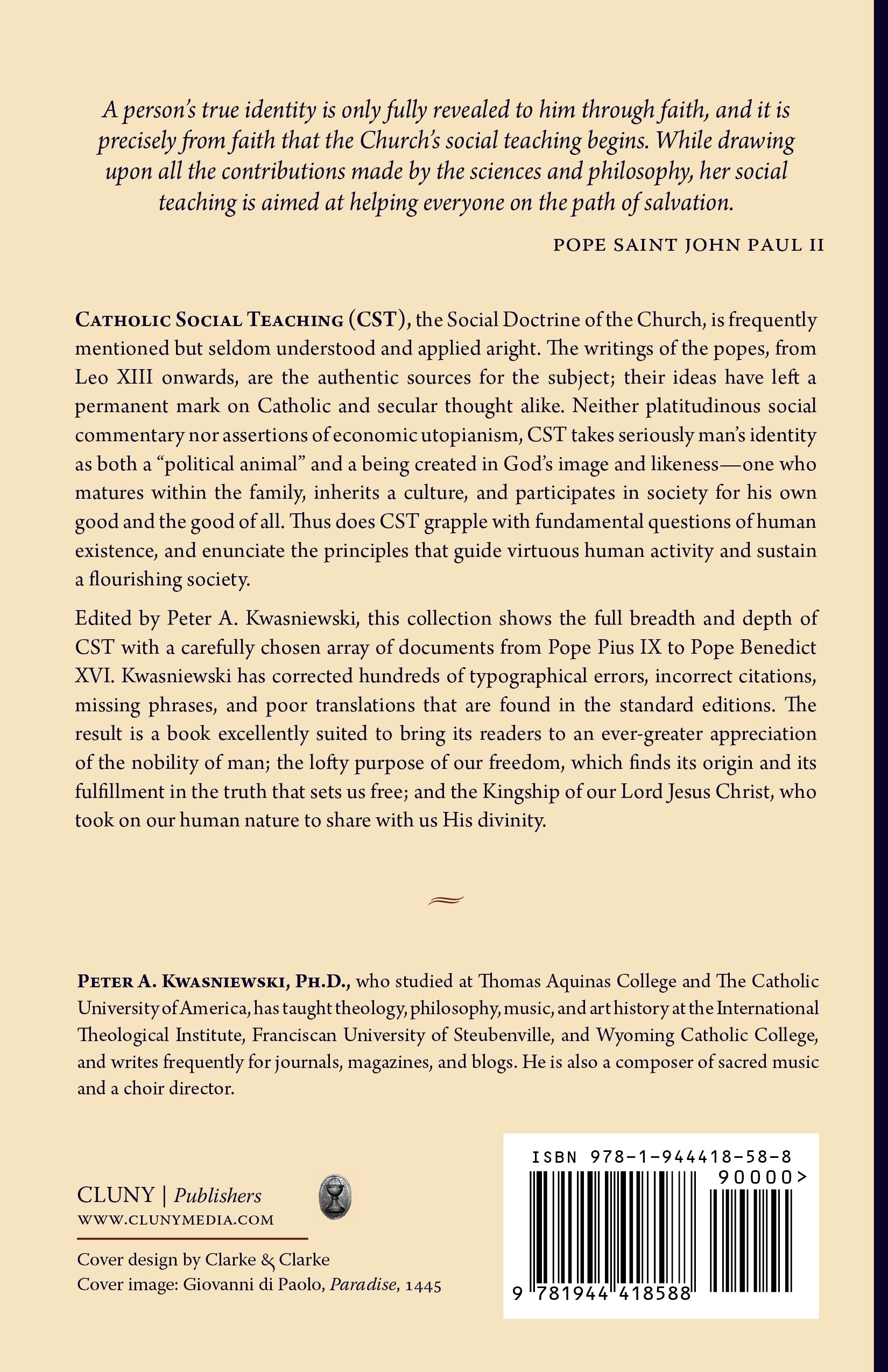 A Reader in Catholic Social Teaching