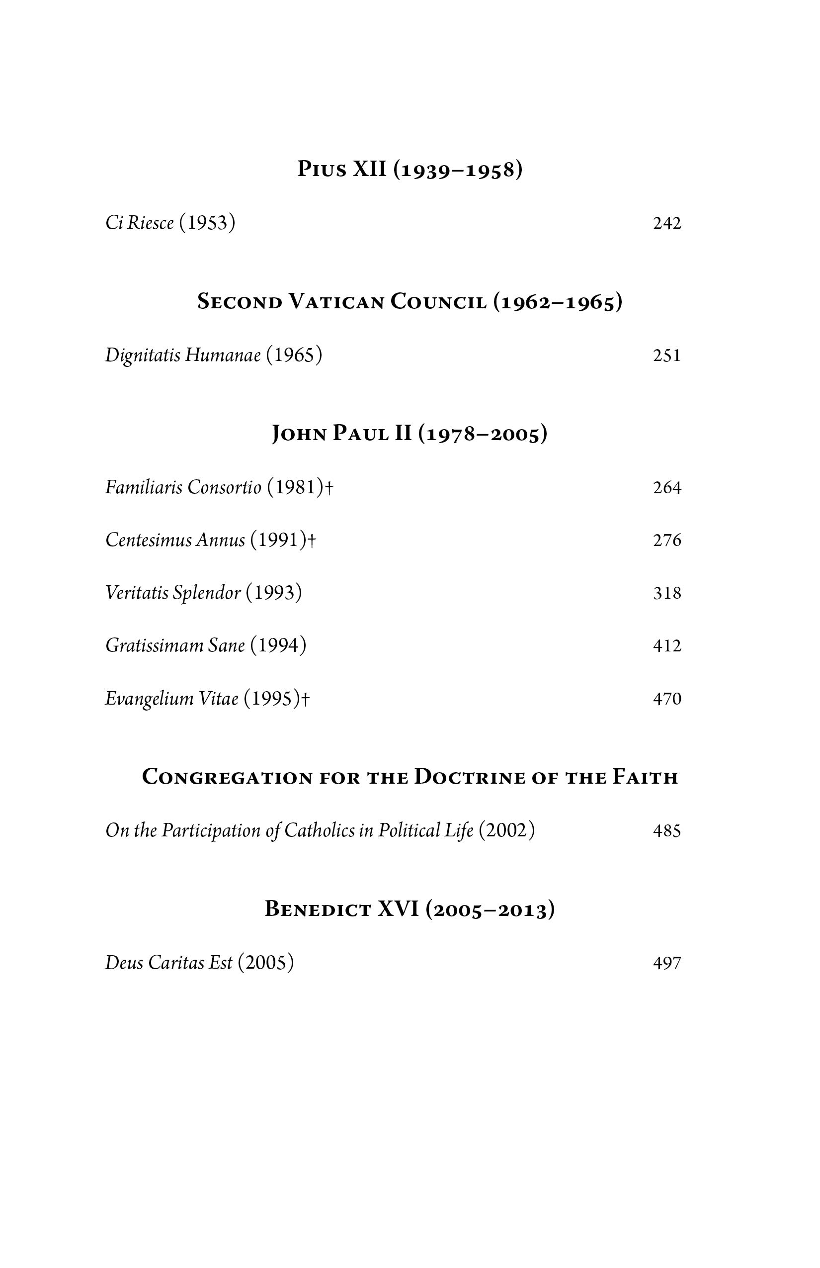 A Reader in Catholic Social Teaching