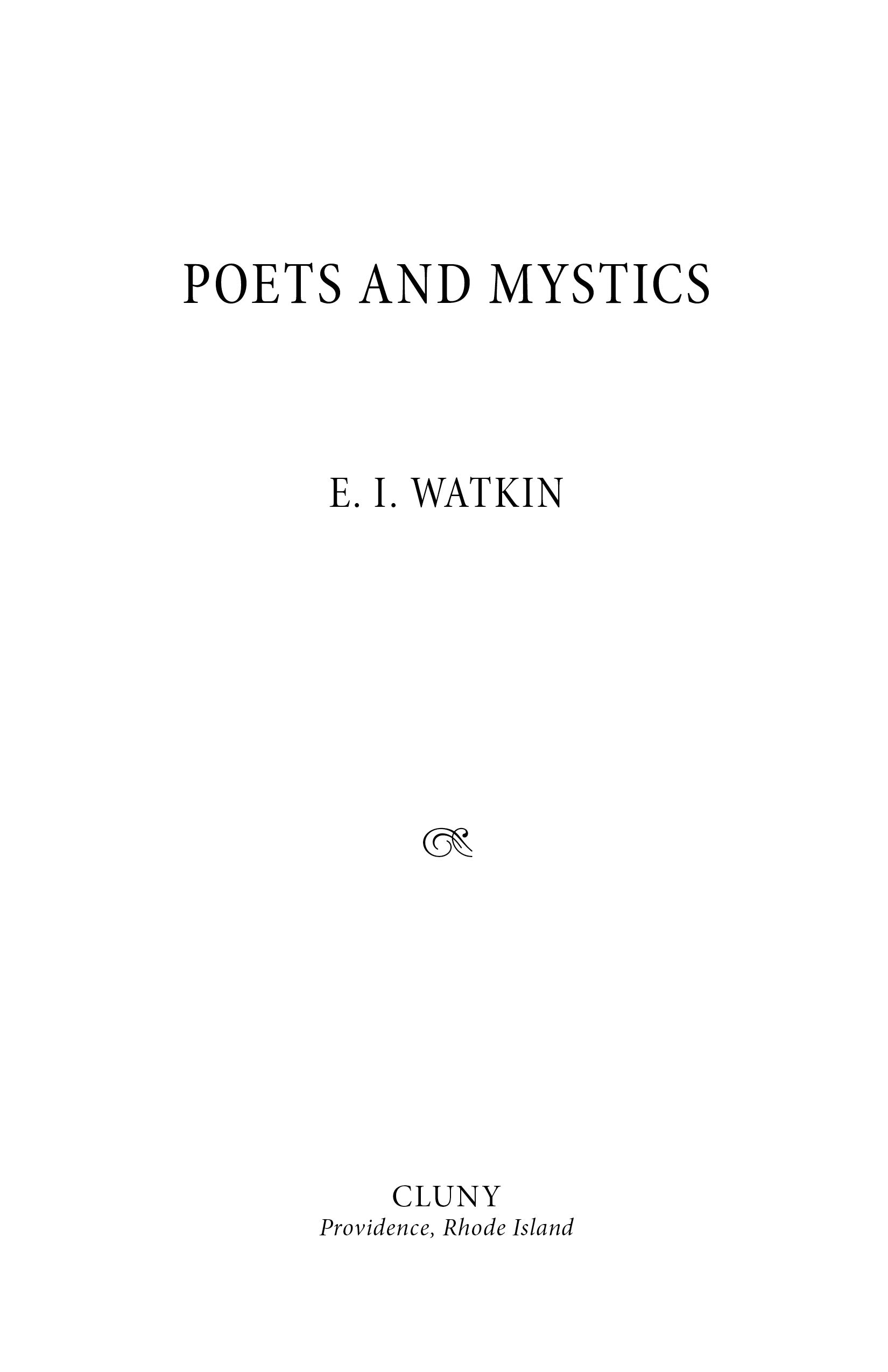 Poets & Mystics