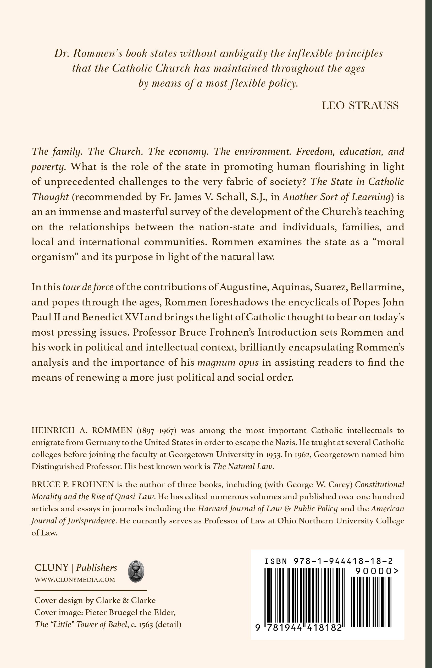 The State in Catholic Thought
