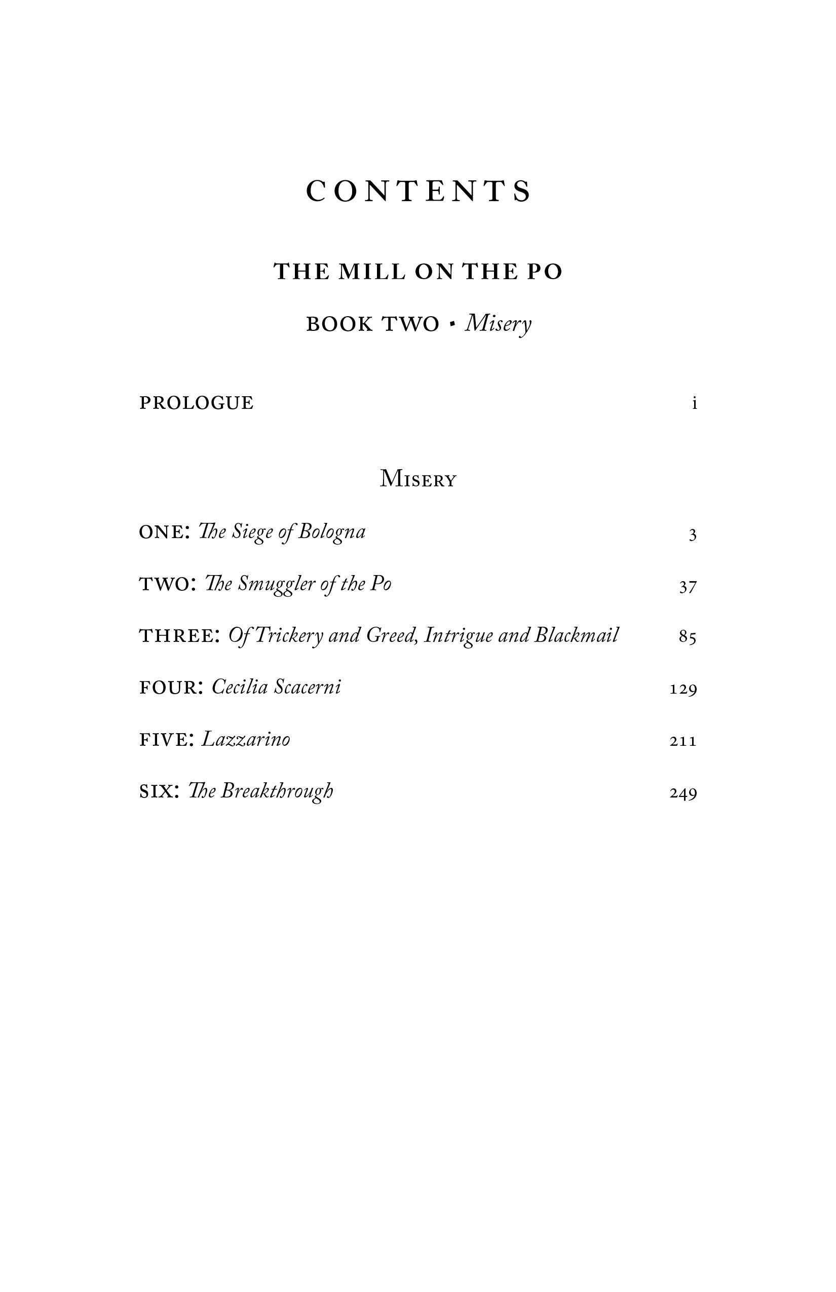 The Mill on the Po: Misery (Book Two)