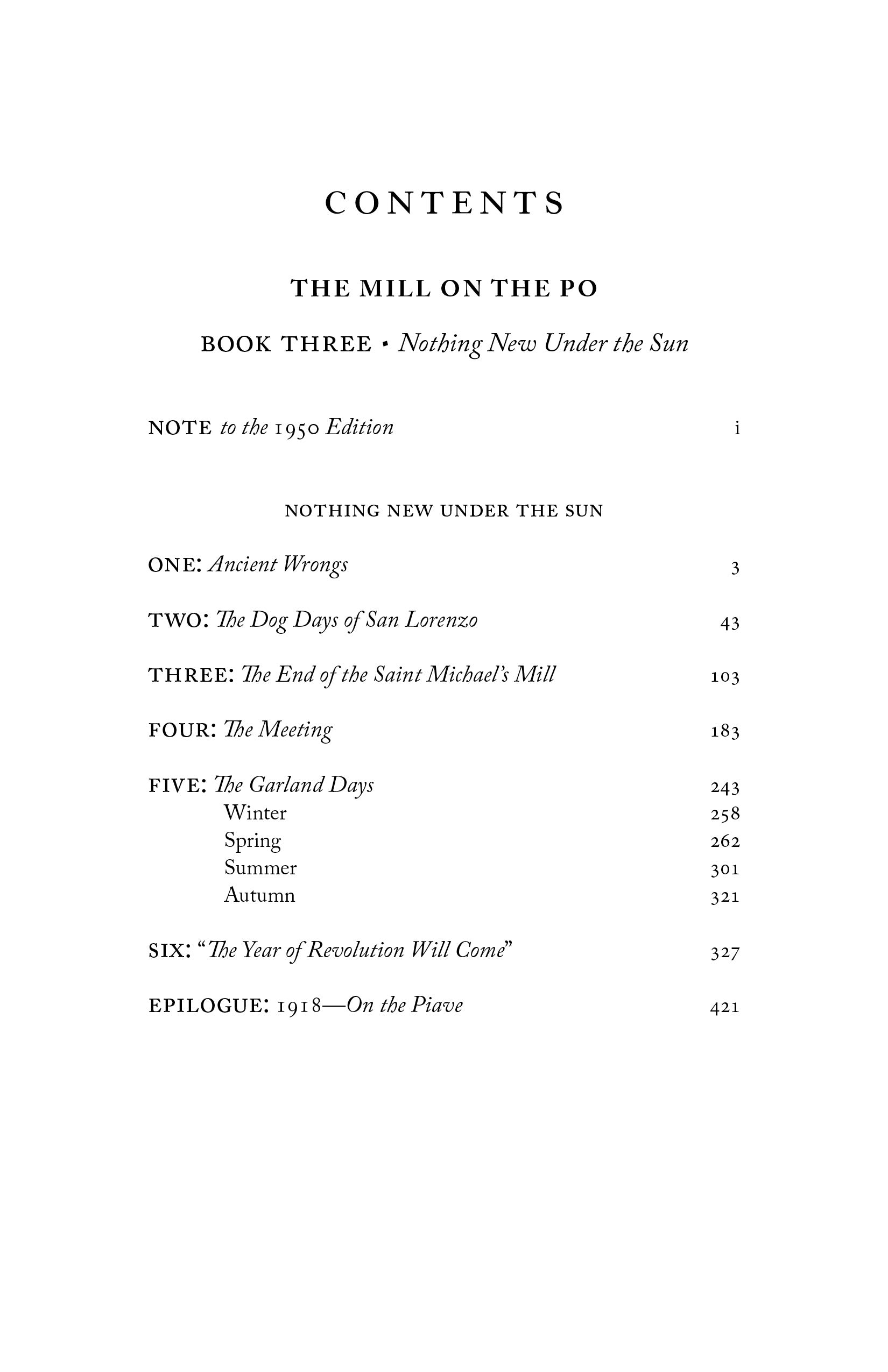 The Mill on the Po: Nothing New Under the Sun (Book Three)