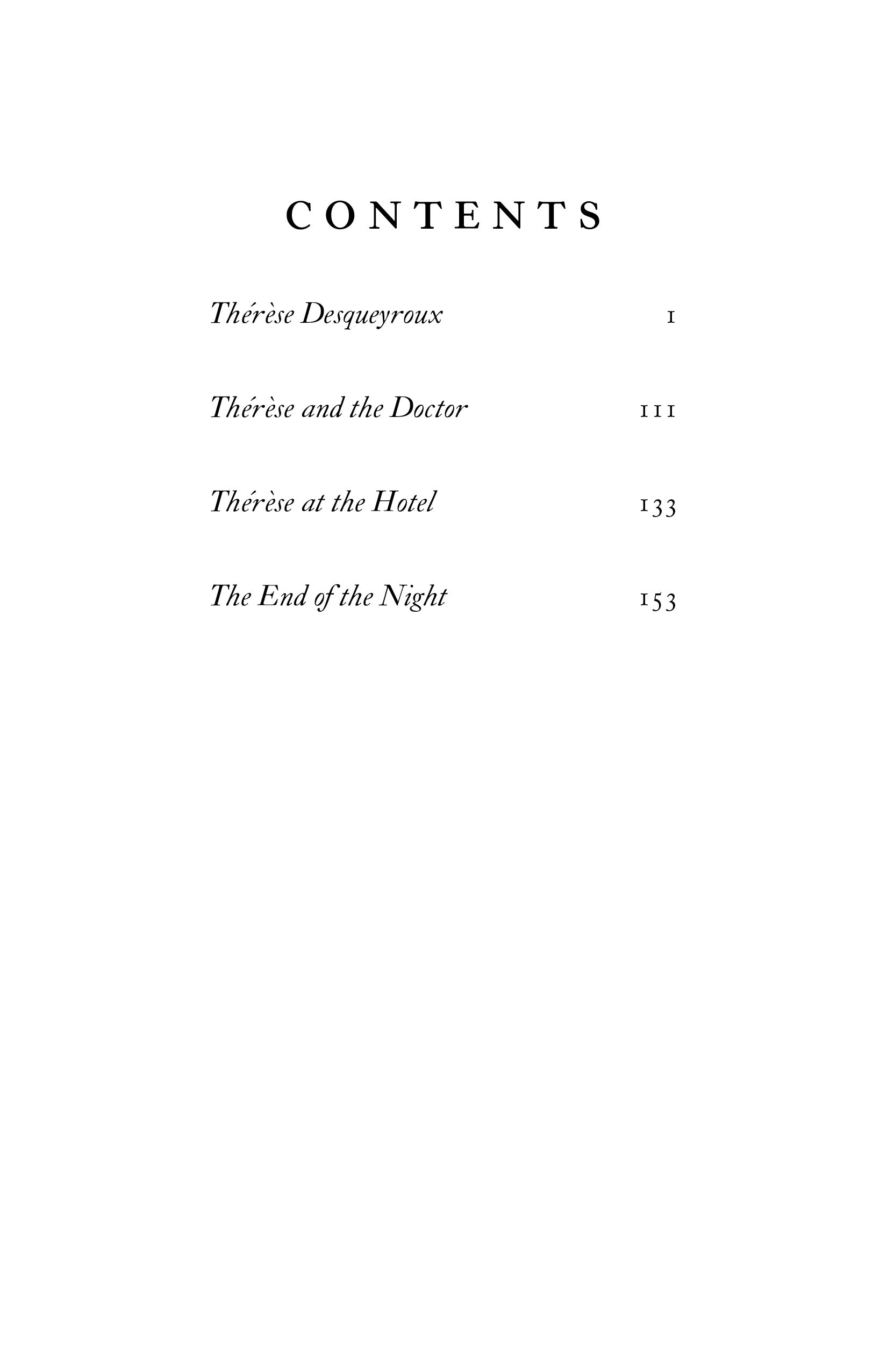 Thérèse: A Portrait in Four Parts